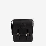 Cavalinho El Cavaleiro Black Leather Traveler Crossbody Bag SKU 18330483.01 #color_black