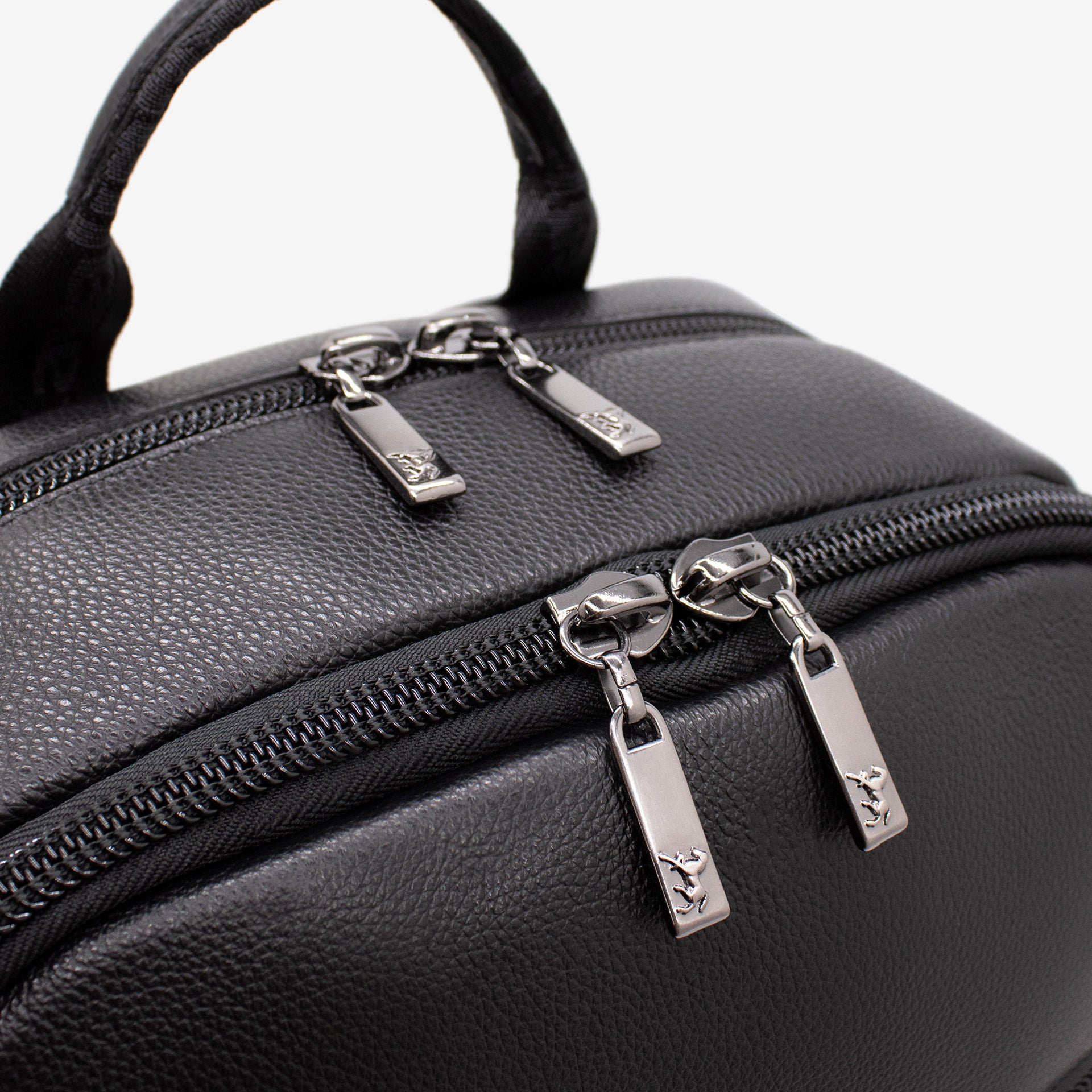 Cavalinho El Cavaleiro Large Black Leather Backpack SKU 18330539.01 #color_black