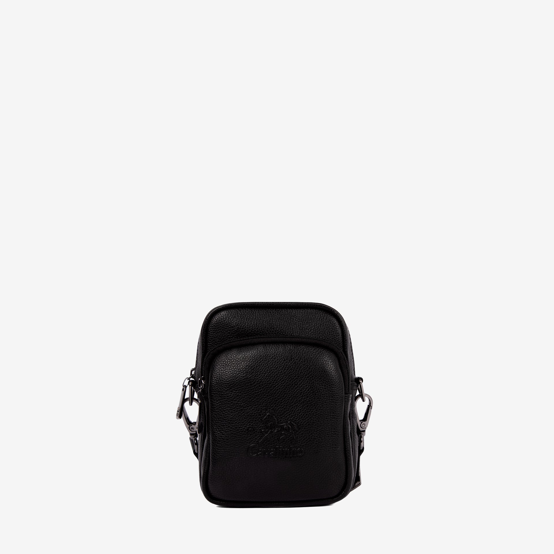 Cavalinho El Cavaleiro Black Leather Traveler Crossbody Bag SKU 18330542.01 #color_black