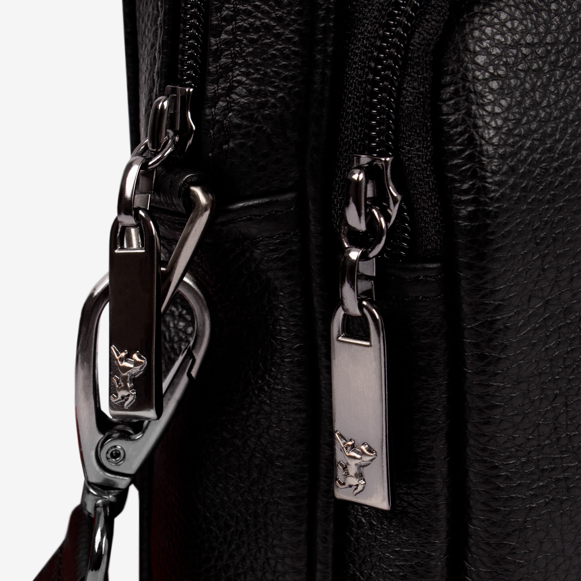 Cavalinho El Cavaleiro Black Leather Traveler Crossbody Bag SKU 18330542.01 #color_black