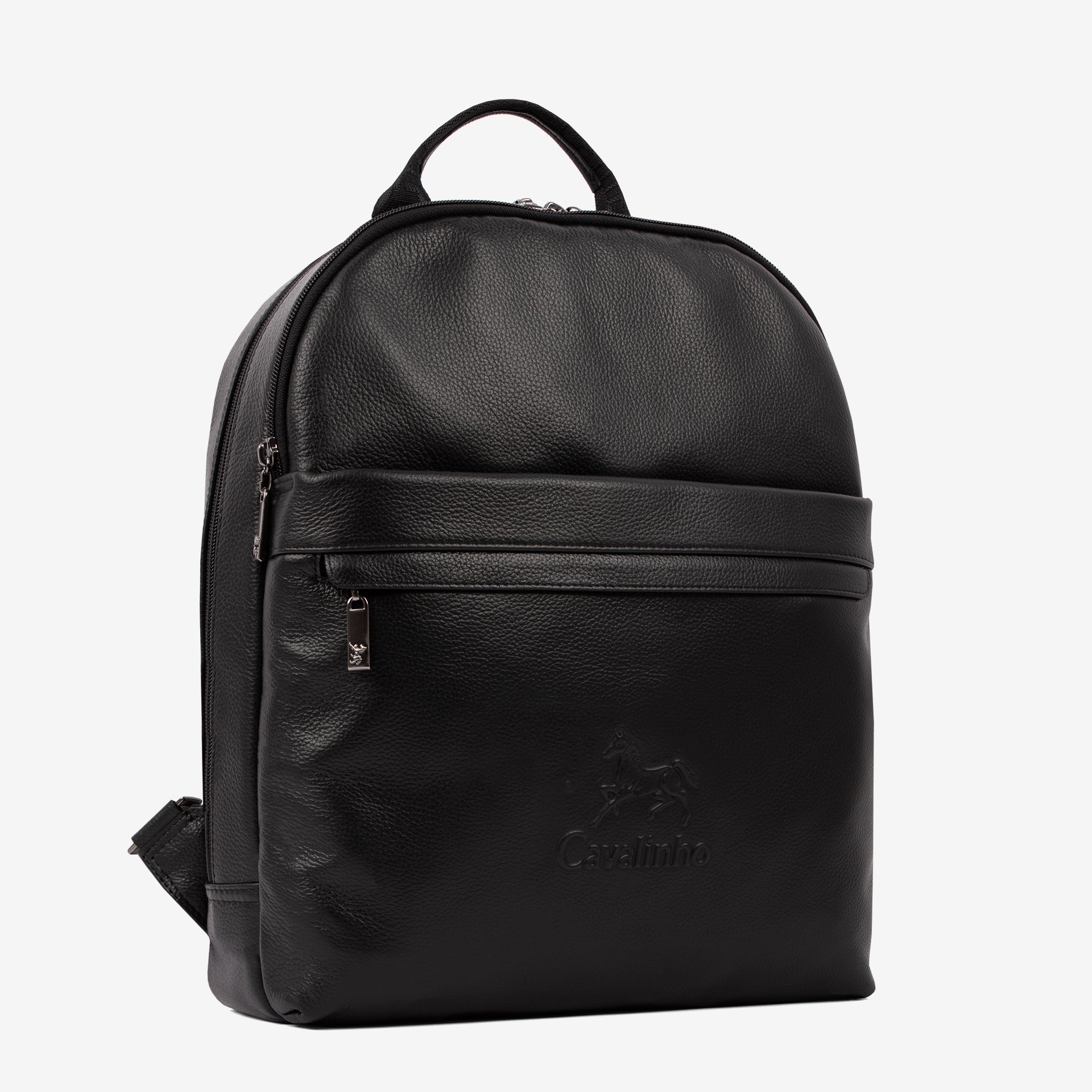 Cavalinho El Cavaleiro Black Leather Backpack SKU 18330580.01 #color_black