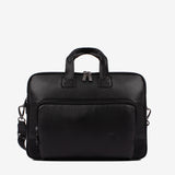 Cavalinho El Cavaleiro Black Leather Laptop Bag 16" SKU 18330608.01 #color_black