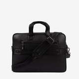 Cavalinho El Cavaleiro Black Leather Laptop Bag 16" SKU 18330608.01 #color_black