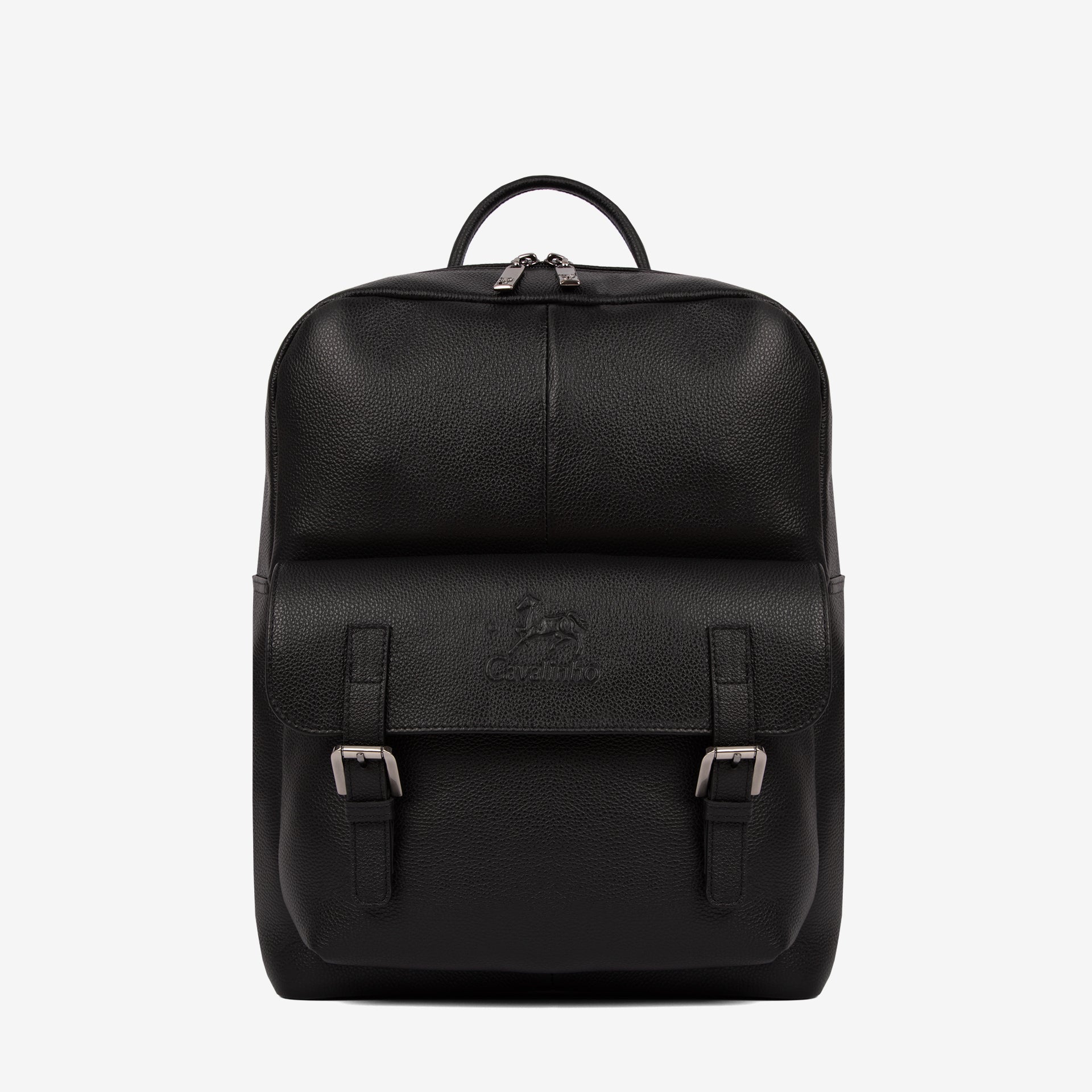 Cavalinho El Cavaleiro Black Leather Backpack Commute SKU 18330619.01 #color_black