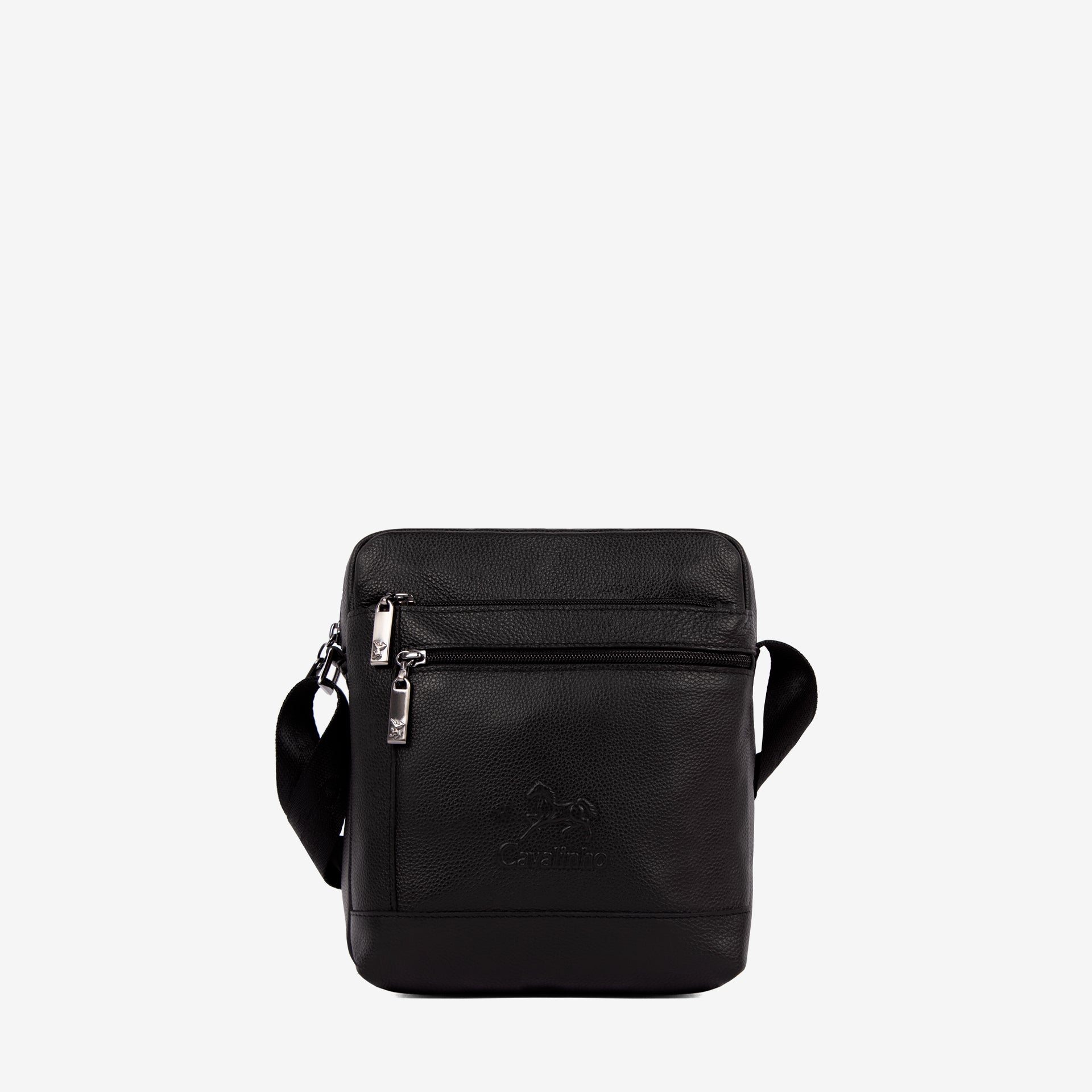 Cavalinho El Cavaleiro Black Leather Traveler Crossbody Bag SKU 18330632.01 #color_black