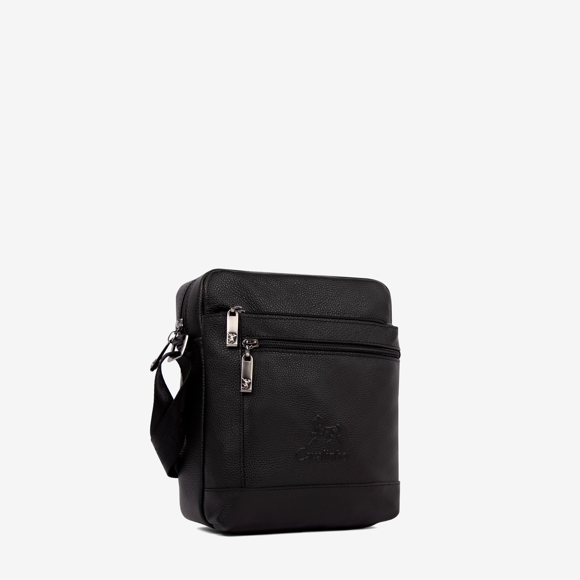 Cavalinho El Cavaleiro Black Leather Traveler Crossbody Bag SKU 18330632.01 #color_black