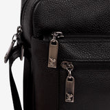 Cavalinho El Cavaleiro Black Leather Traveler Crossbody Bag SKU 18330632.01 #color_black