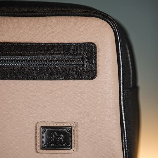 Cavalinho Club Toiletry Bag SKU 18360433.07 #color_Sand, black / tan