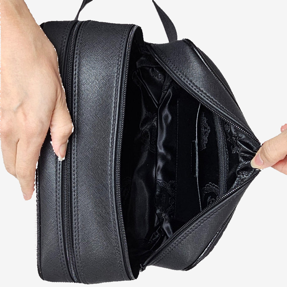 Cavalinho Club Toiletry Bag SKU 18360433.07 #color_Sand, black / Tan