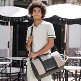 Cavalinho Cavalinho Club Travel Duffle Bag SKU 18360500.07 #color_Sand, Black / Tan