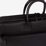 Cavalinho Club Black Leather and Canvas Laptop Bag for Men SKU 18360501.01 #color_Black