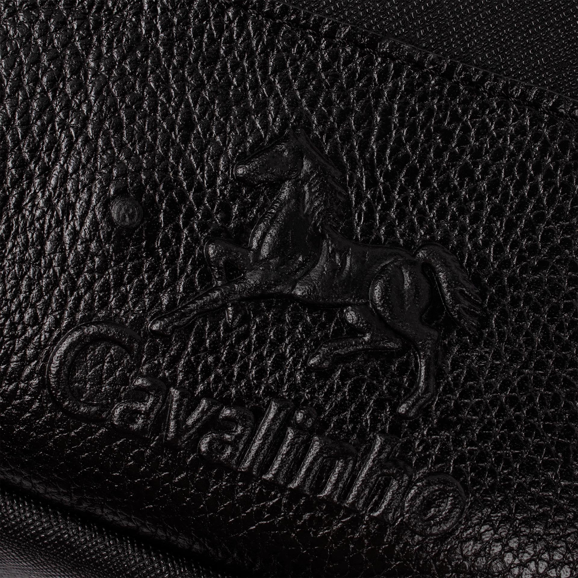 Cavalinho Club Black Leather and Canvas Laptop Bag for Men SKU 18360501.01 #color_Black