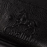 Cavalinho Club Black Leather and Canvas Laptop Bag for Men SKU 18360501.01 #color_Black