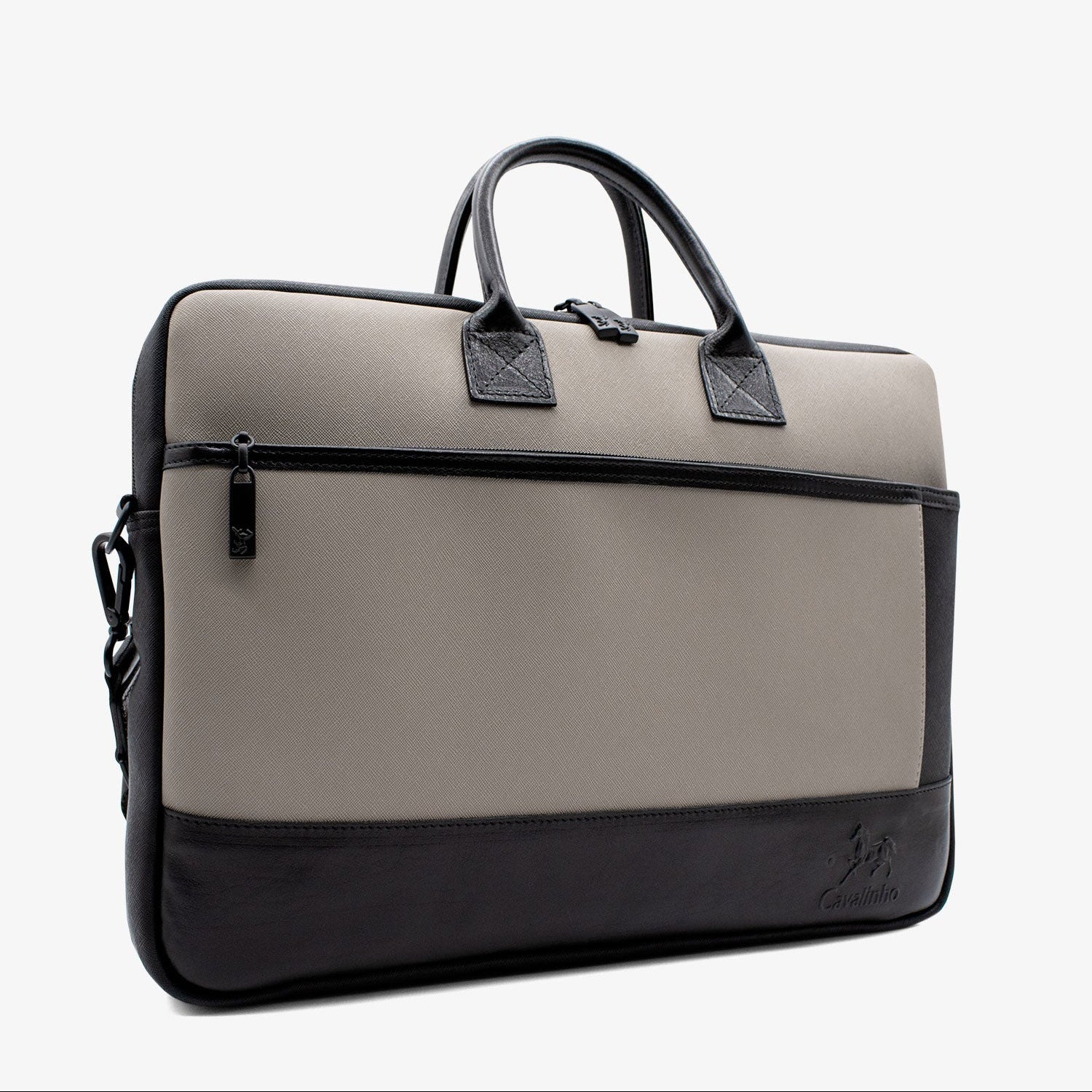 Cavalinho Cavalinho Club Laptop Bag SKU 18360501.07.1 #color_Black / Tan