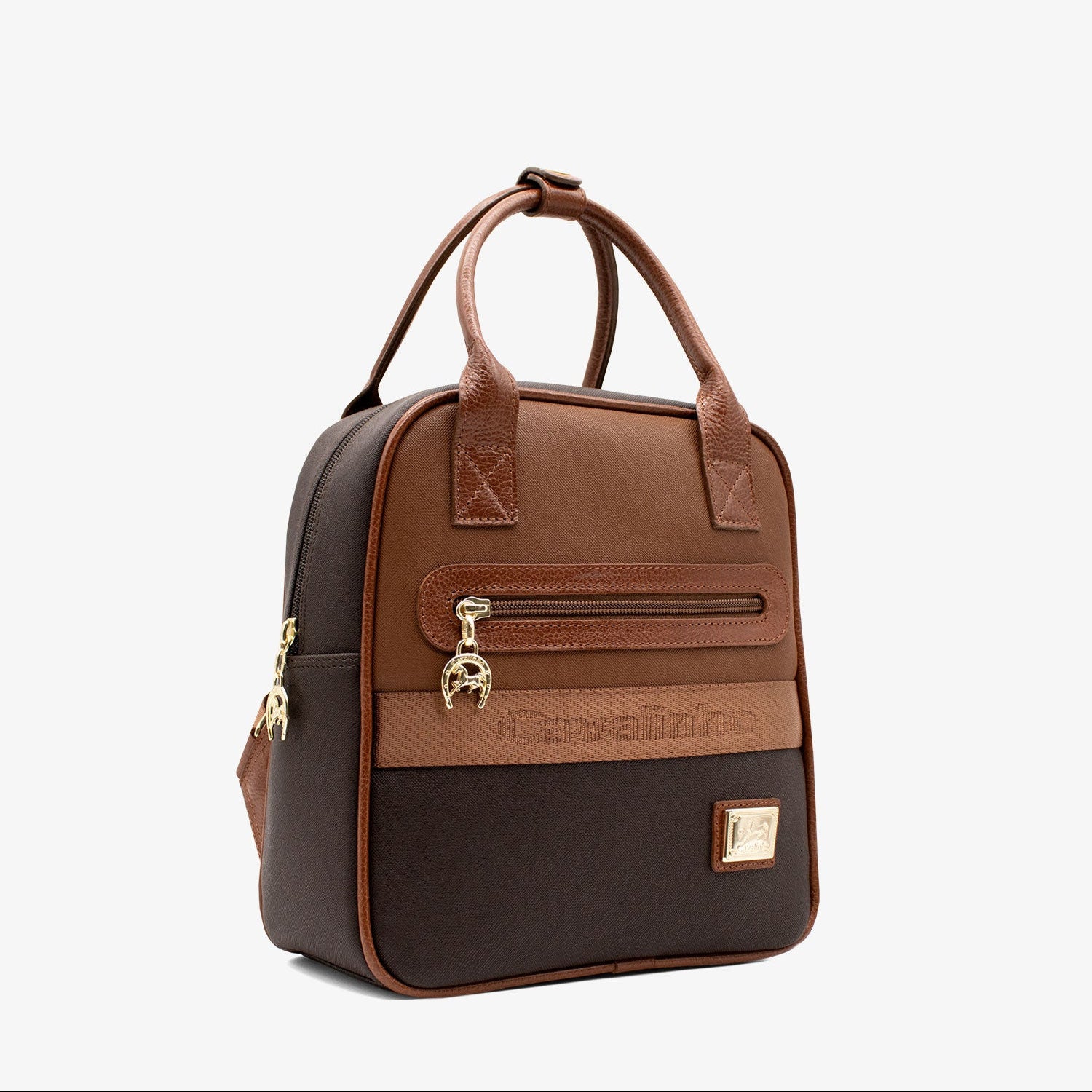 Cavalinho Cavalinho Club Small Backpack for Women SKU 18370419.20 #color_DarkBrown / SaddleBrown