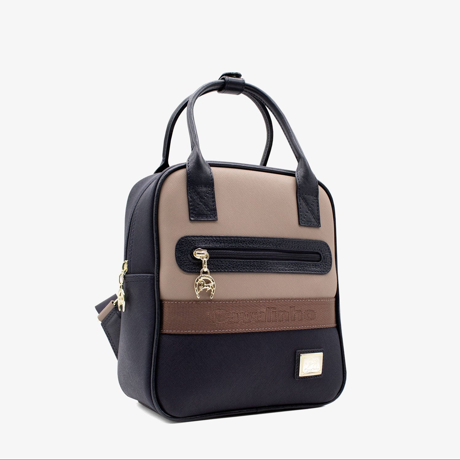 Cavalinho Cavalinho Club Small Backpack for Women SKU 18370419.22 #color_DarkNavy / Tan