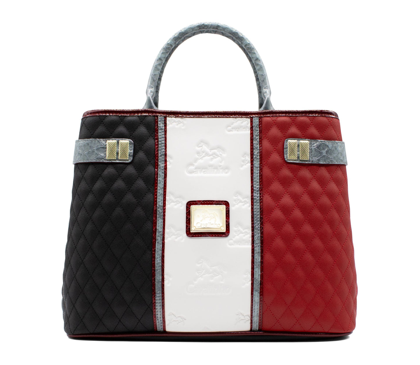 Cavalinho Royal Handbag - Black / White / Red / Silver - 18390145.23_1