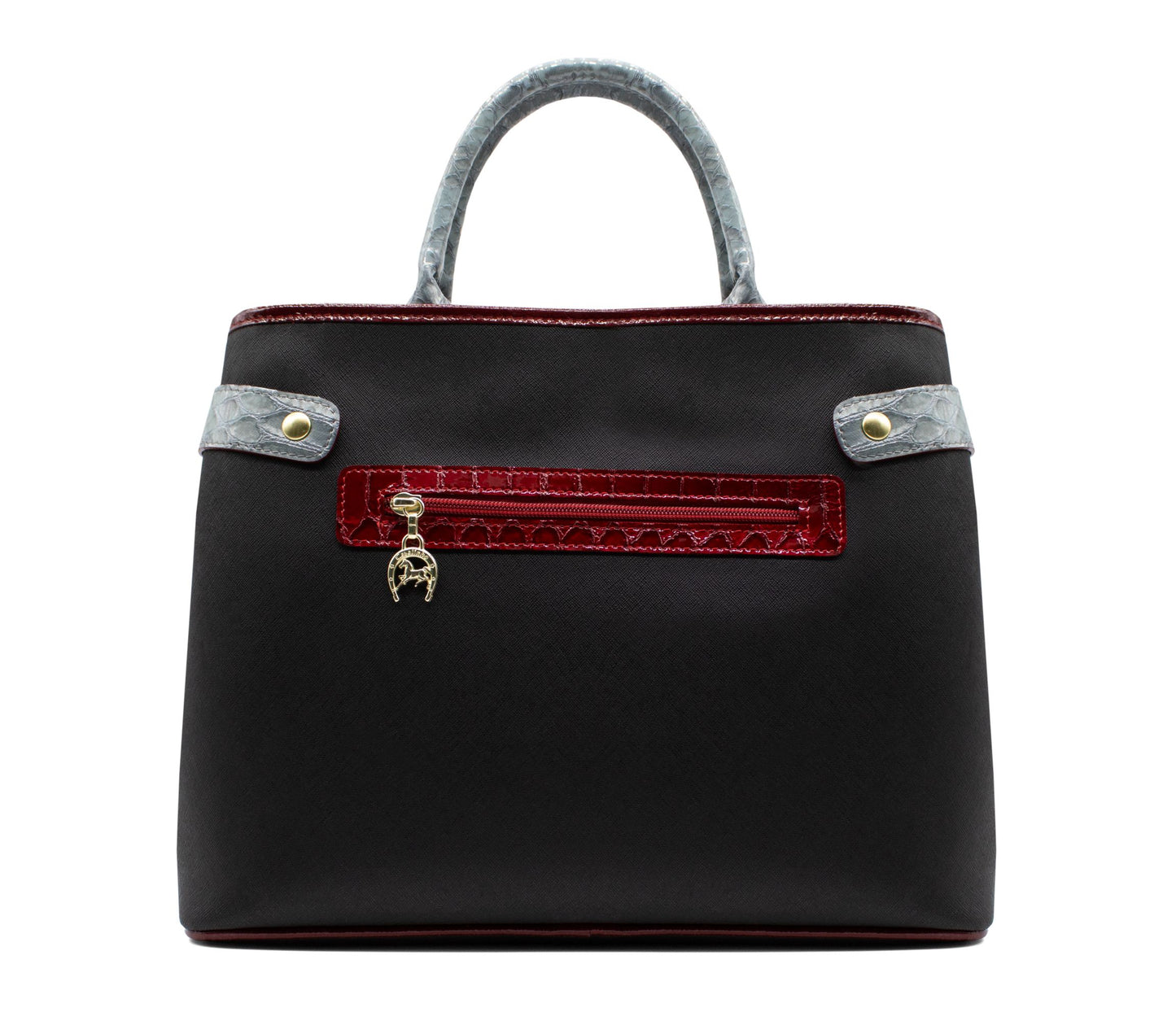 Cavalinho Royal Handbag - Black / White / Red / Silver - 18390145.23_3