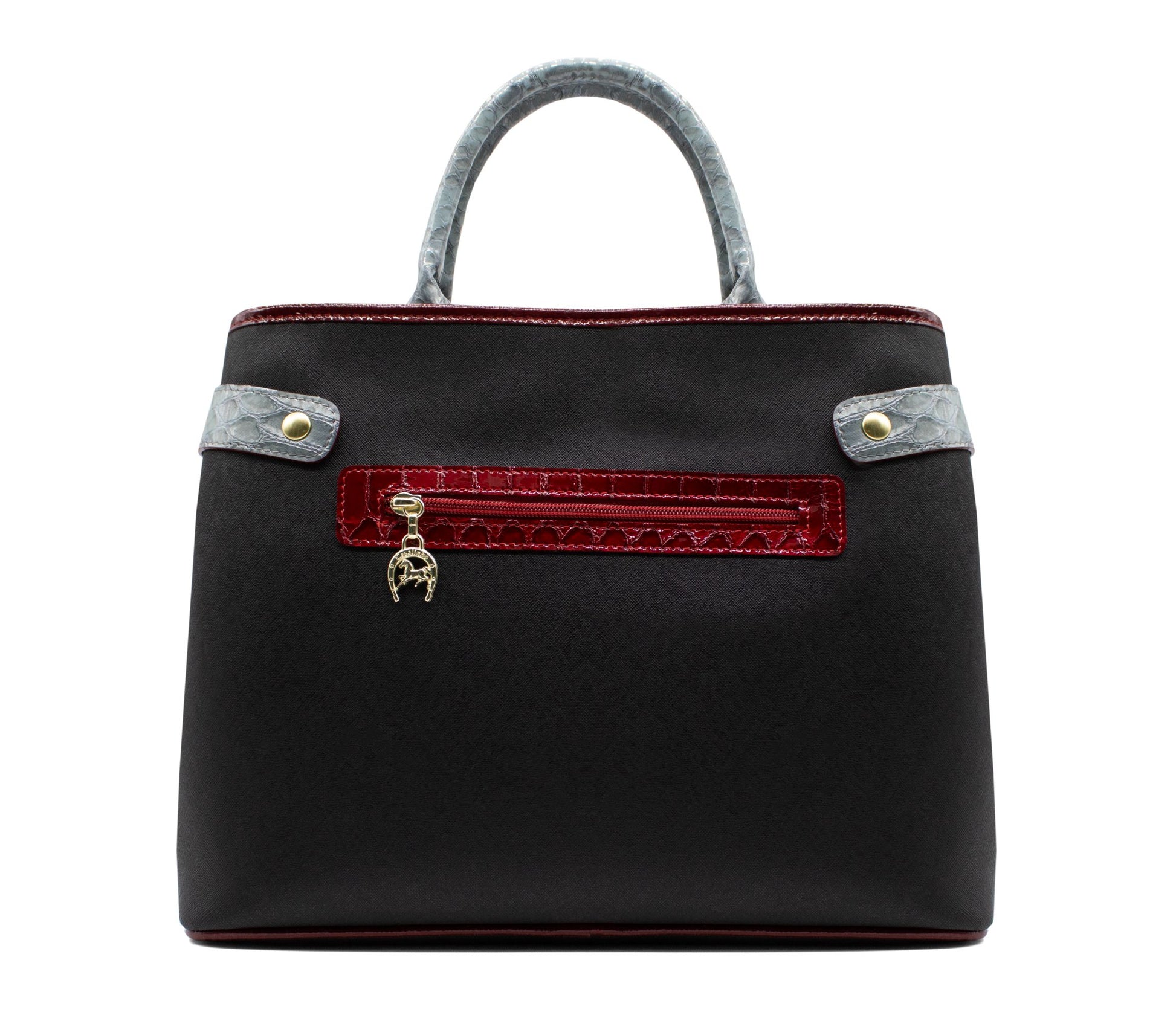 Cavalinho Royal Handbag - Black / White / Red / Silver - 18390145.23_3