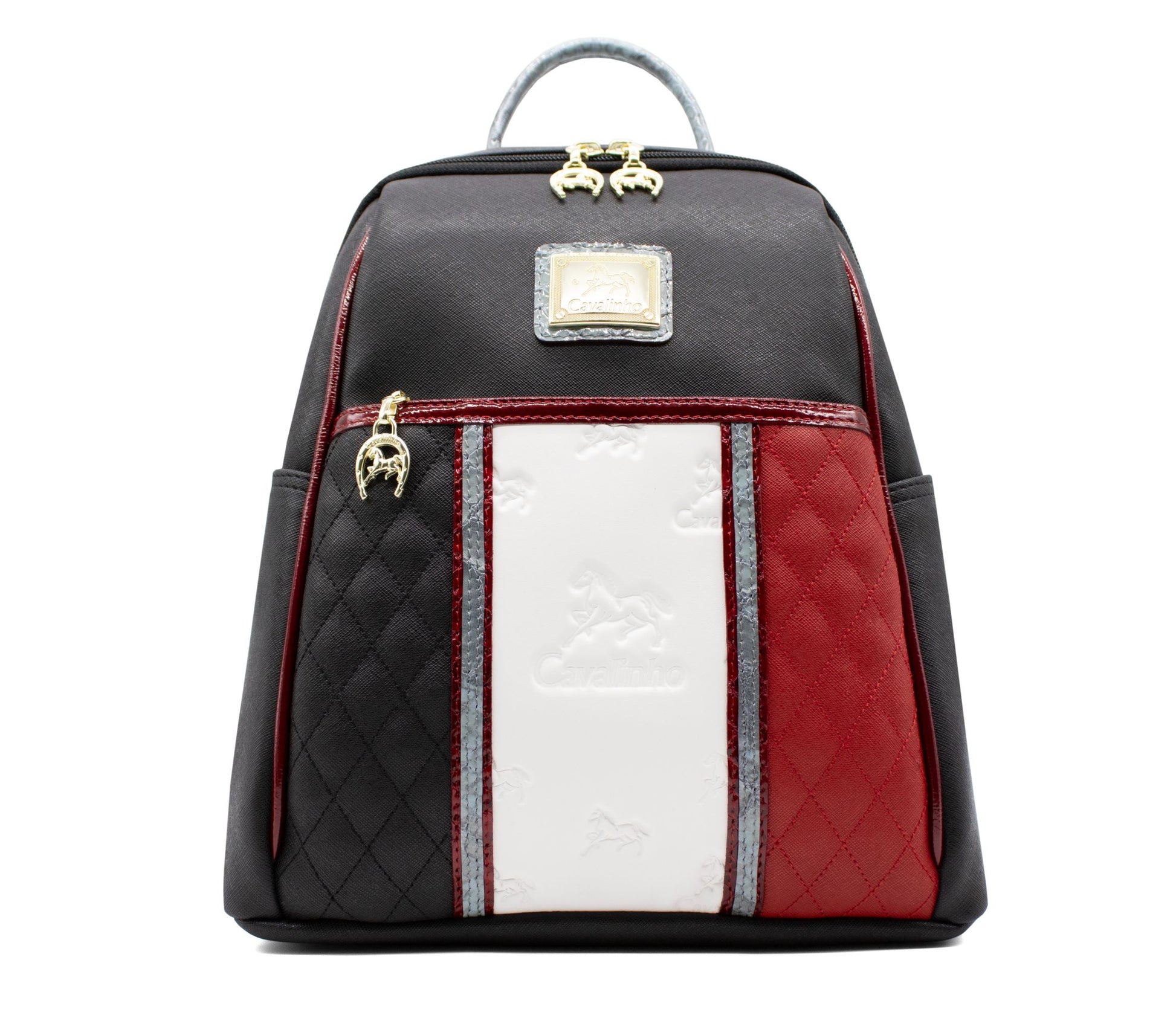 #color_ Black White Red Silver | Cavalinho Royal Backpack - Black White Red Silver - 18390249.23_1