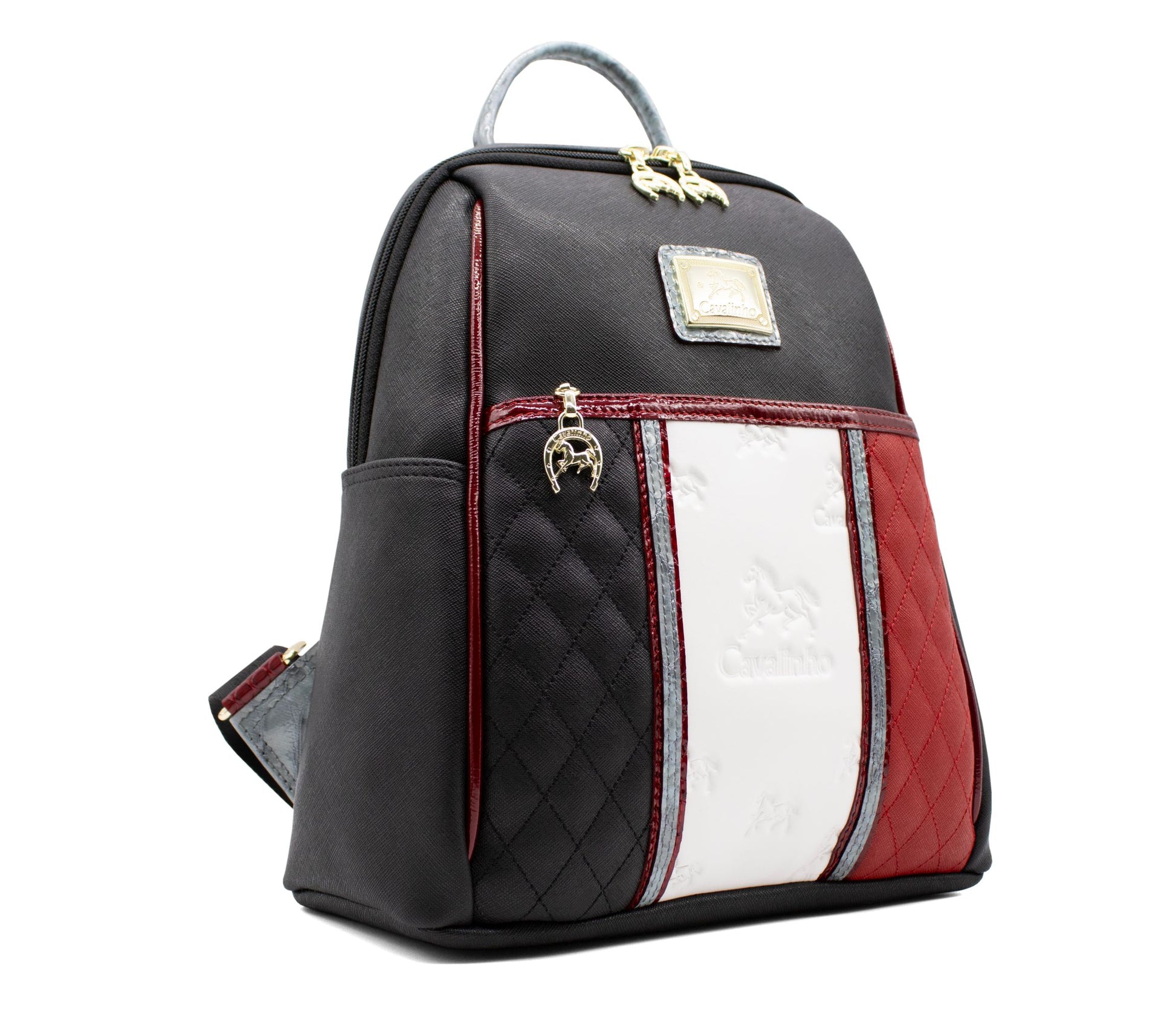 Cavalinho Royal Backpack - Black / White / Red / Silver - 18390249.23_2