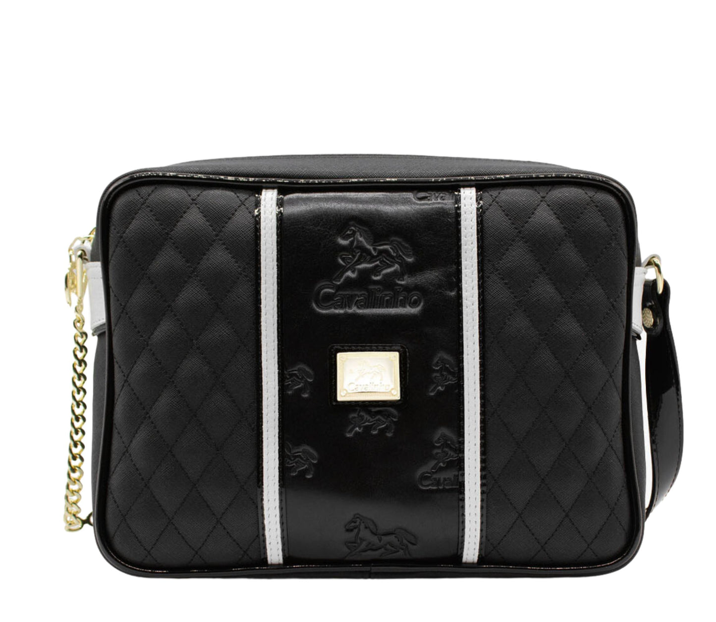 #color_ Black and White | Cavalinho Royal Crossbody Bag - Black and White - 18390251.21.99