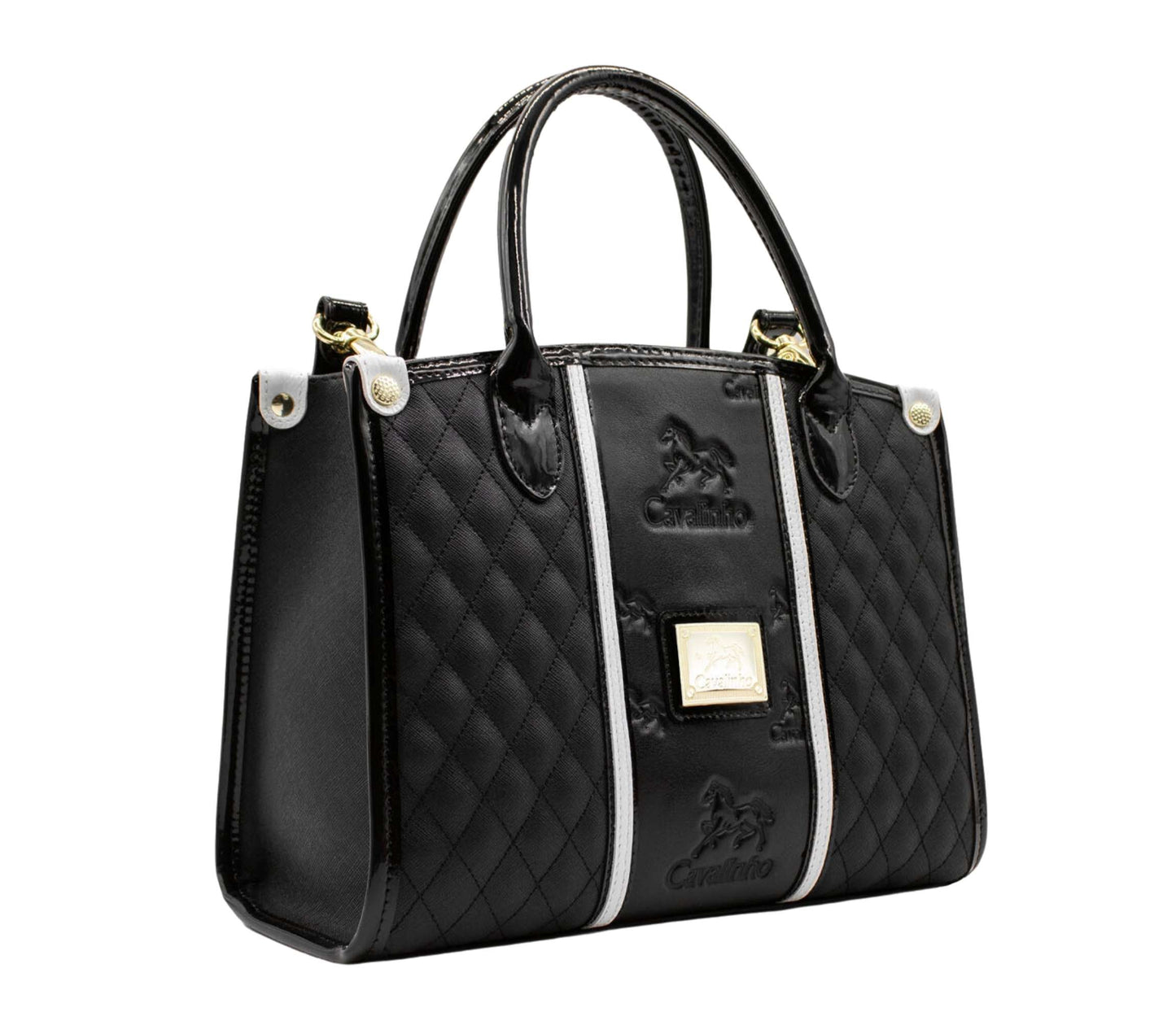 #color_ Black and White | Cavalinho Royal Handbag - Black and White - 18390480.21.99_2