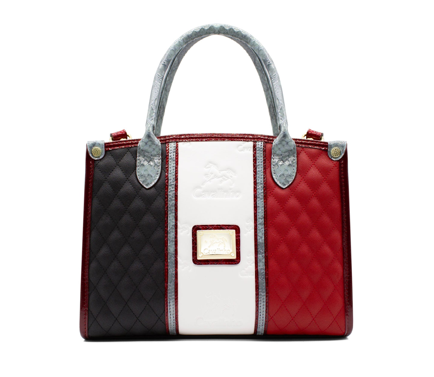 Cavalinho Royal Handbag - Black / White / Red / Silver - 18390480.23_1