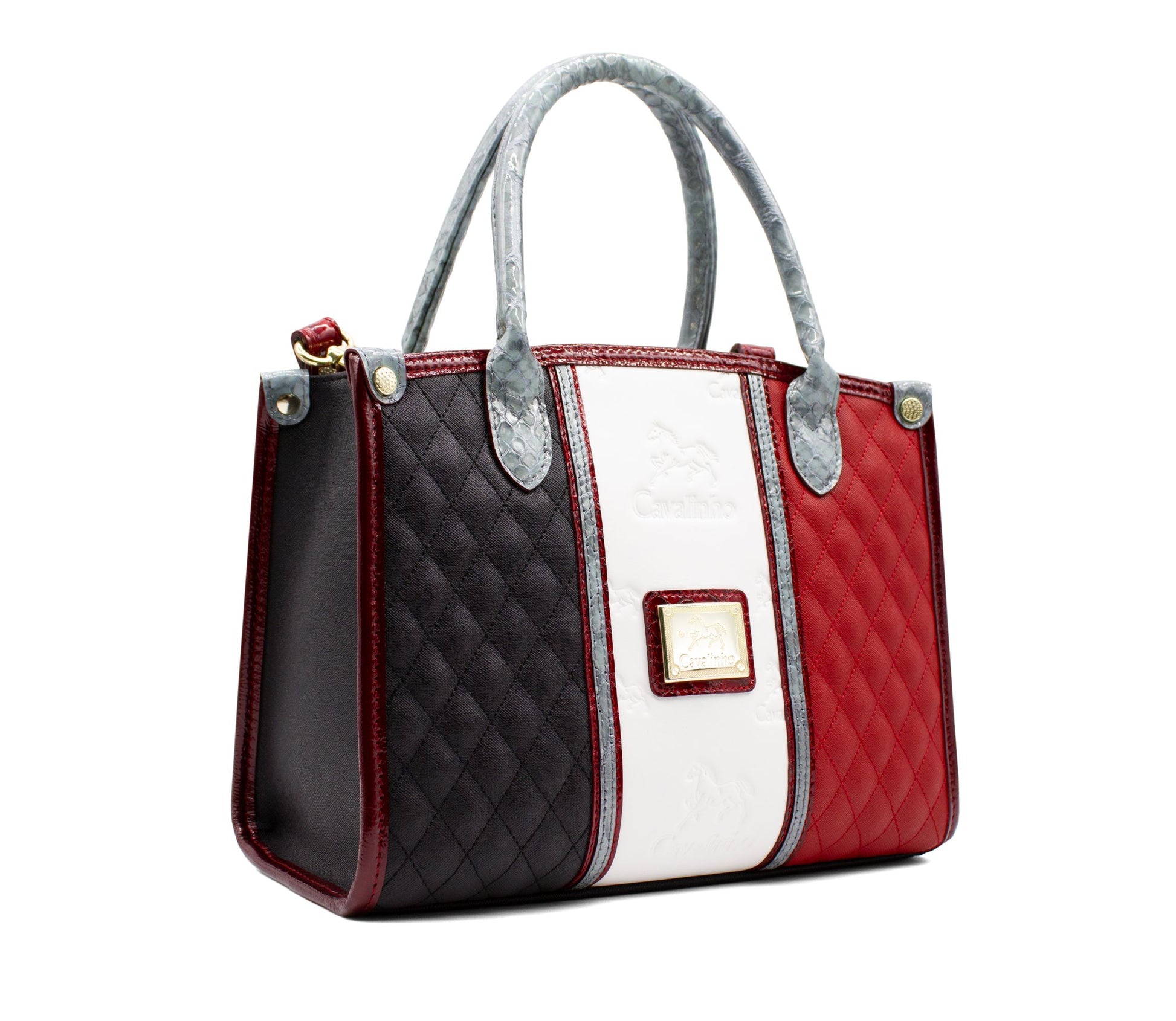 #color_ Black White Red Silver | Cavalinho Royal Handbag - Black White Red Silver - 18390480.23_2