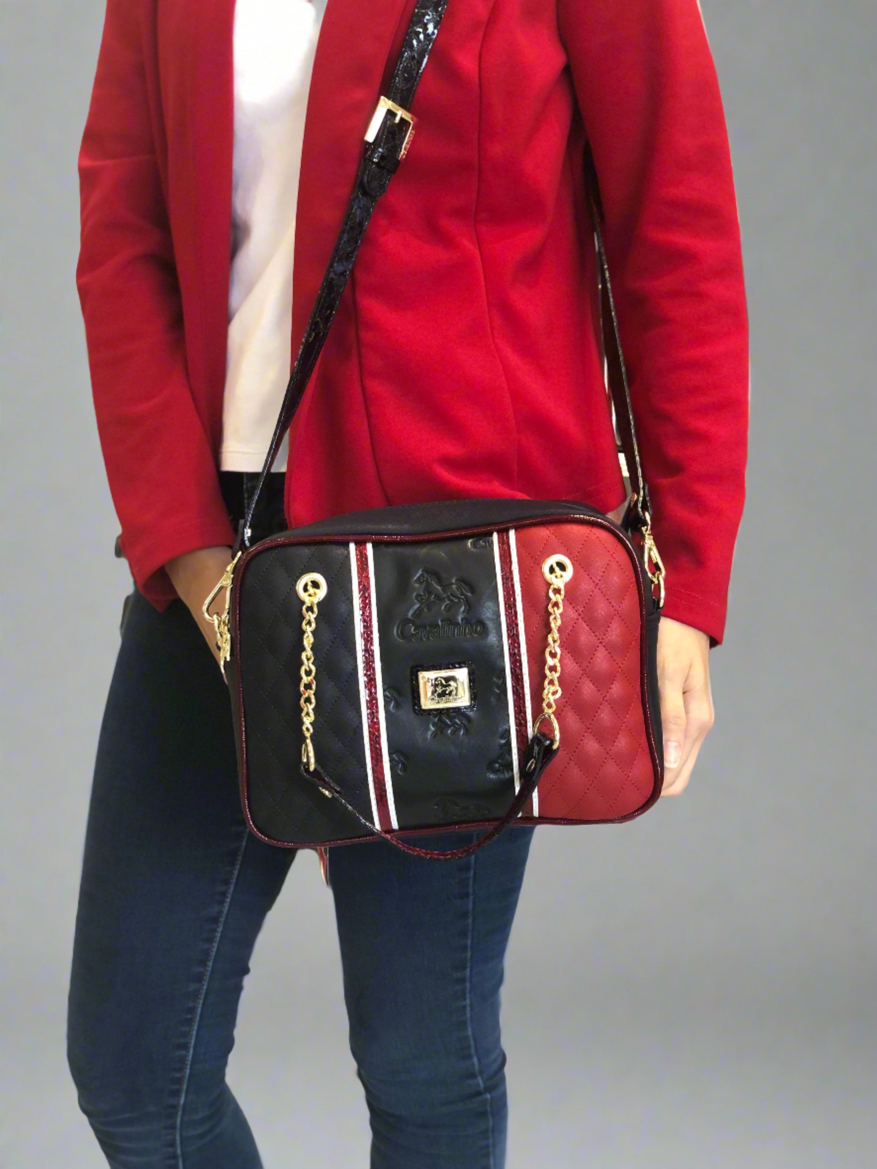 Cavalinho Prestige Handbag SKU 18450512.22 #color_Navy / White / Red