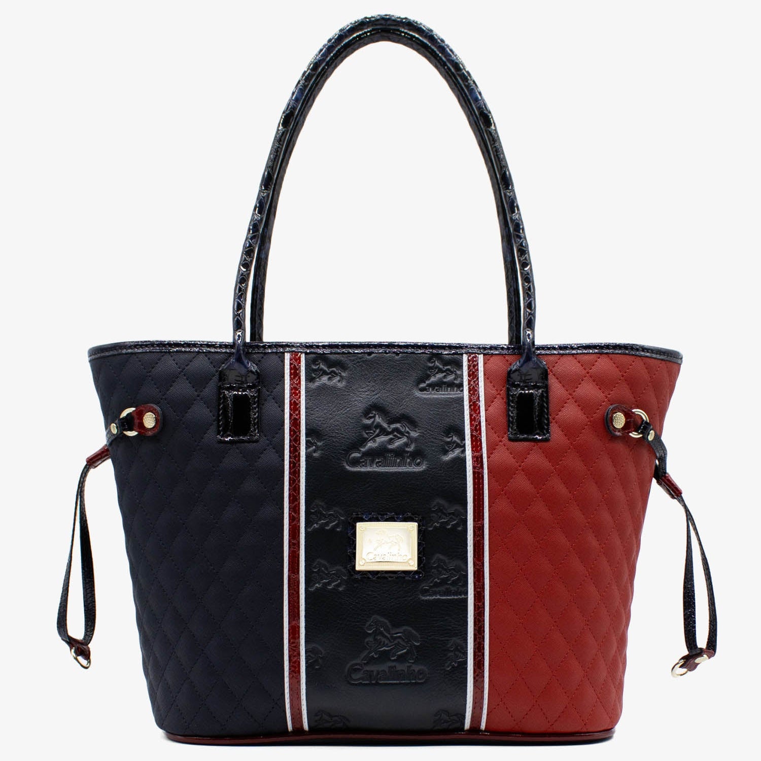 Cavalinho Prestige Shoulder Bag SKU 18450520 #color_Navy / White / Red
