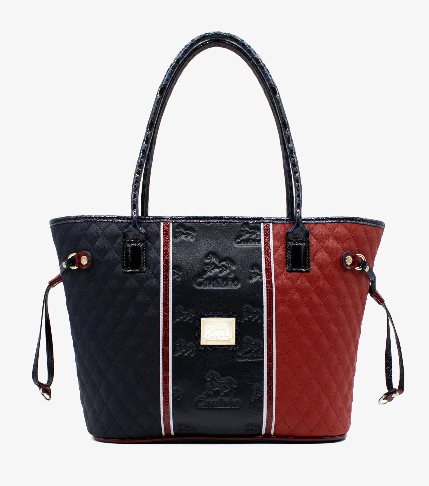 Cavalinho Prestige Shoulder Bag SKU 18450520 #color_Navy / White / Red