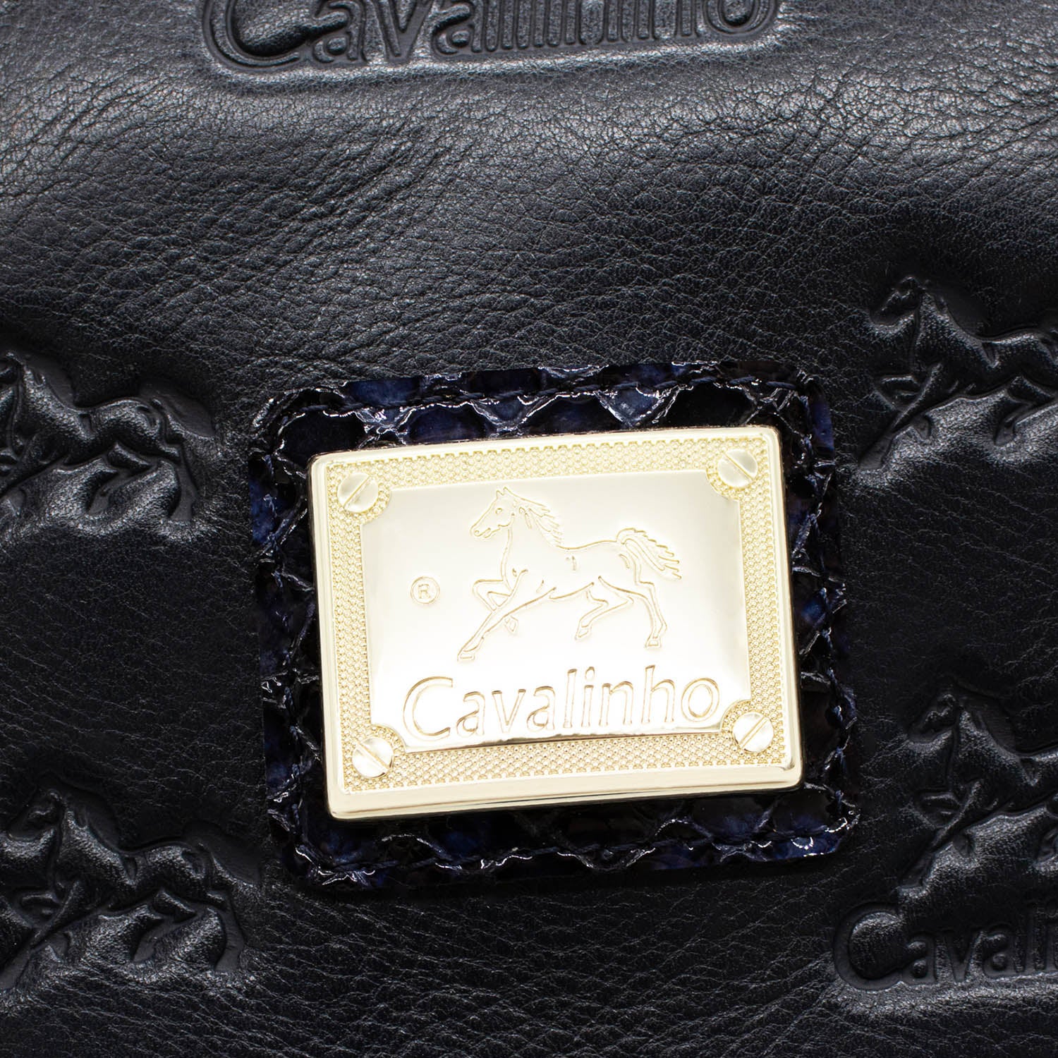 Cavalinho Prestige Shoulder Bag SKU 18450520 #color_Navy / White / Red