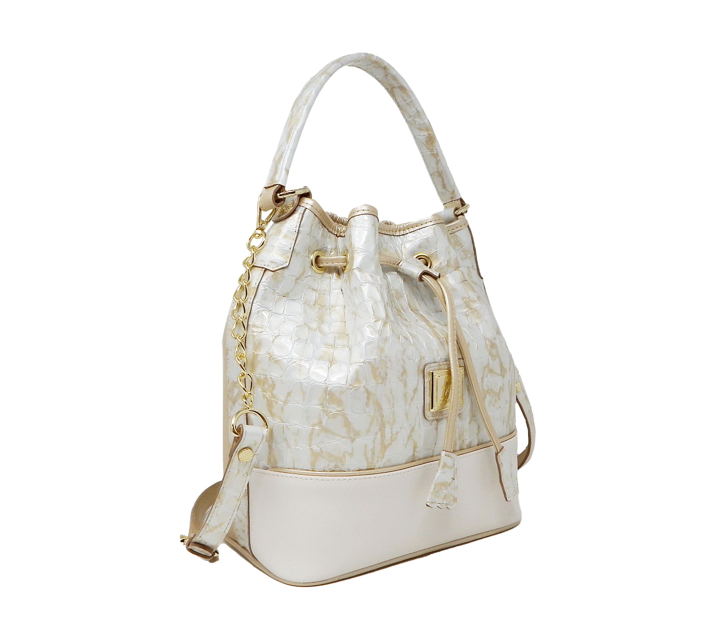 Cavalinho Mystic Bucket Bag SKU 18460281.31 #color_ Beige / White