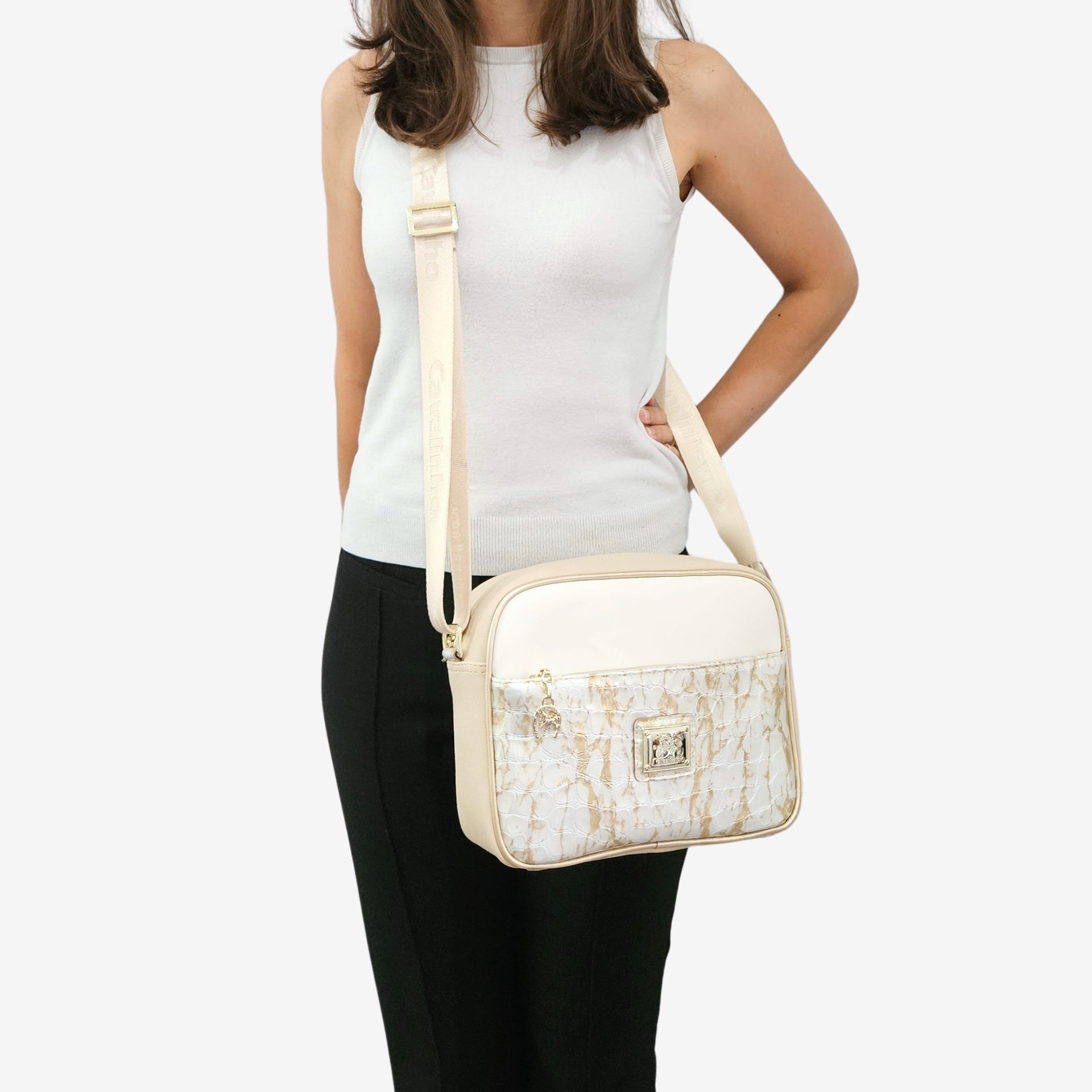 Cavalinho Mystic Crossbody Bag 18460324.31 #colo_beige / white