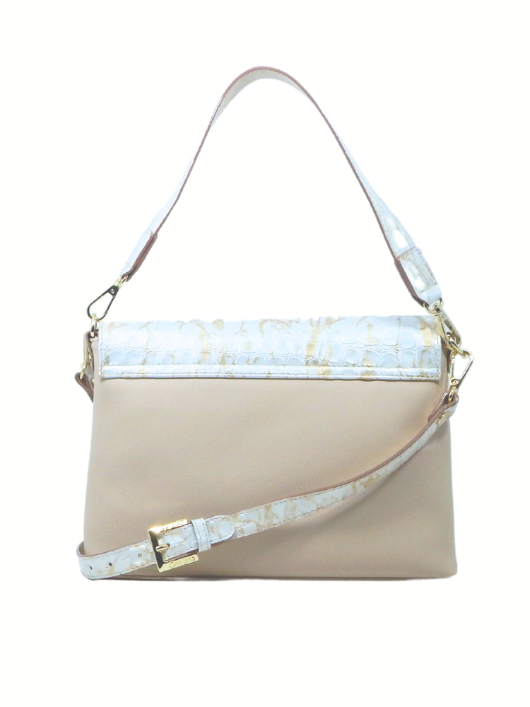 Cavalinho Muse Leather Handbag - SKU 18460509.31.99. | #color_Beige/White