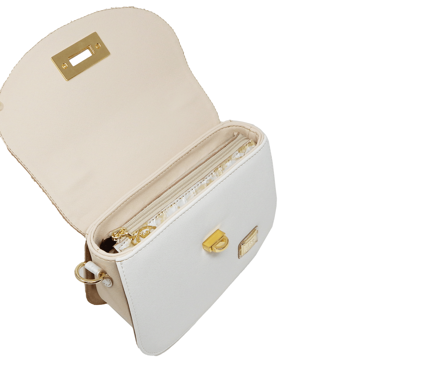 #color_ Beige White | Cavalinho Mystic Handbag - Beige White - 18460521.31_5