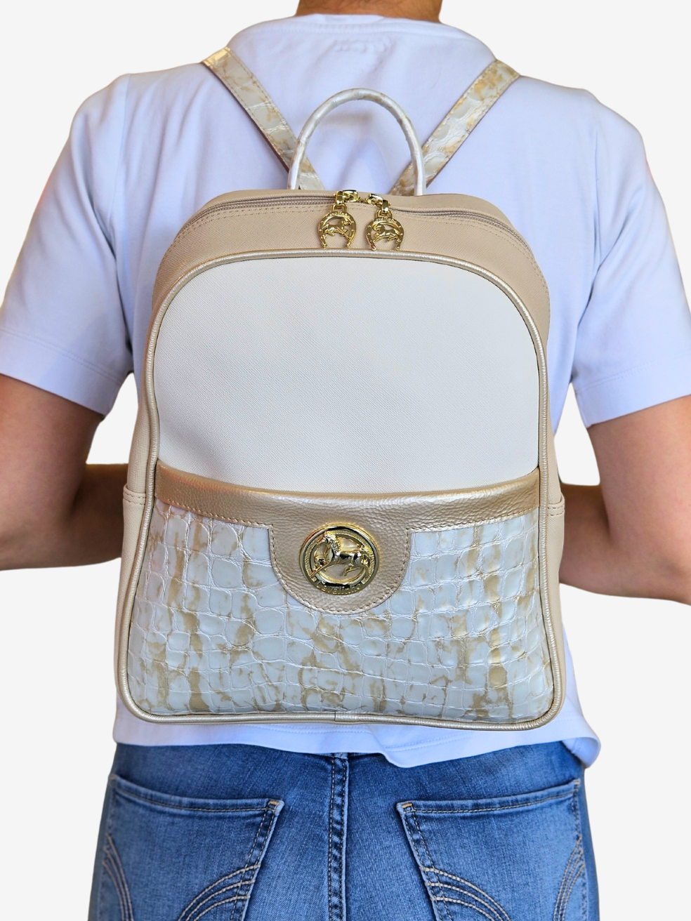 Cavalinho Mystic Backpack SKU 18460538.31 #color_beige / white
