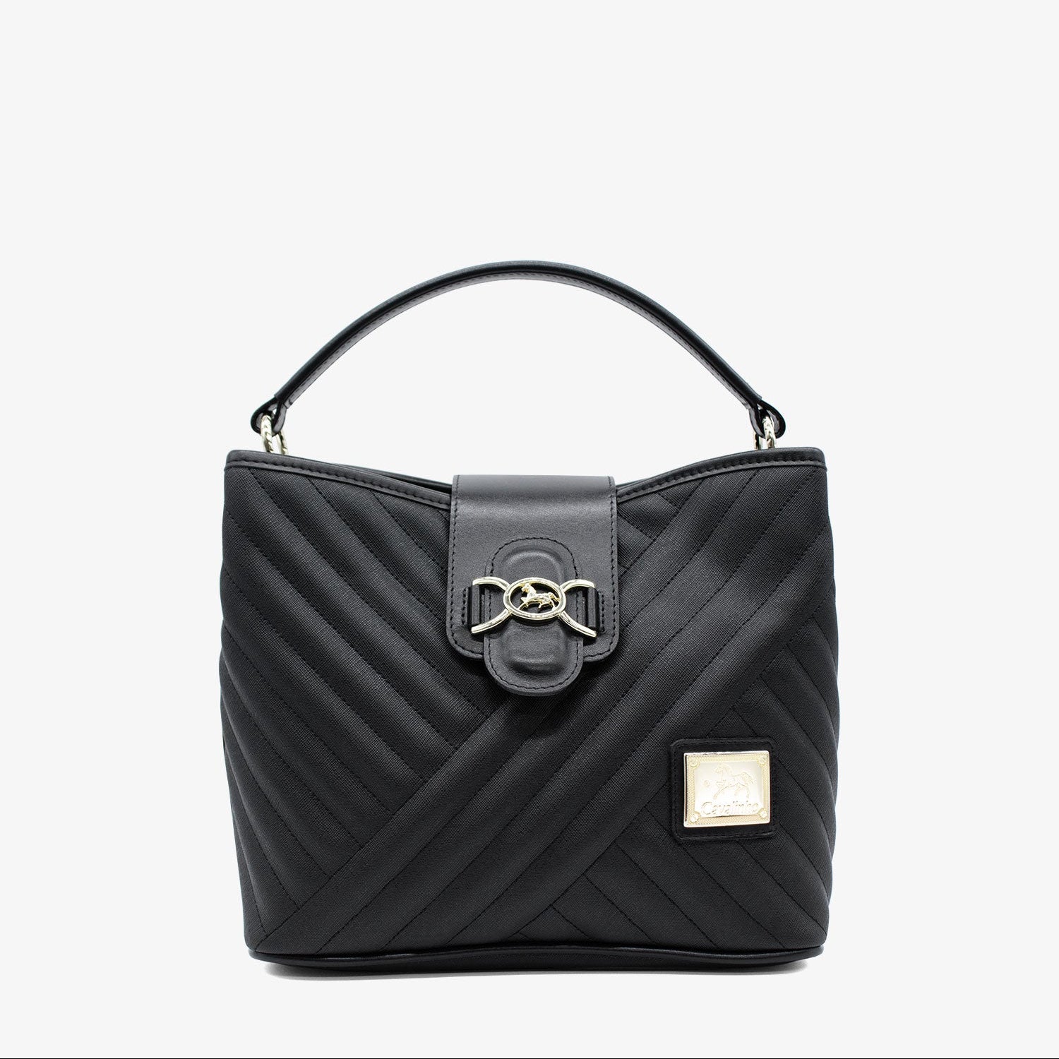 Cavalinho Charming Black Canvas Handbag SKU 18470429.01 #color_Black