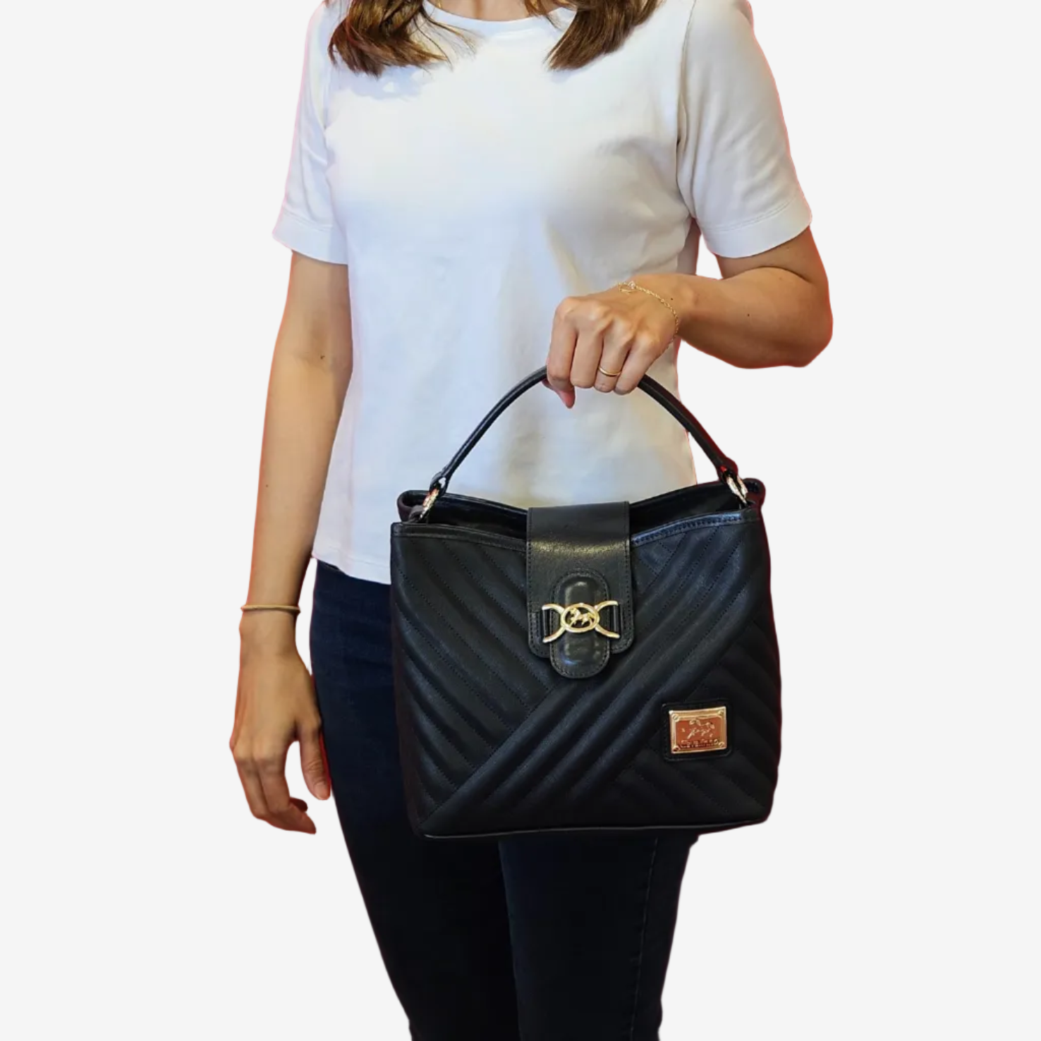 Cavalinho Charming Canvas Handbag SKU 18470429.03 #color_Navy