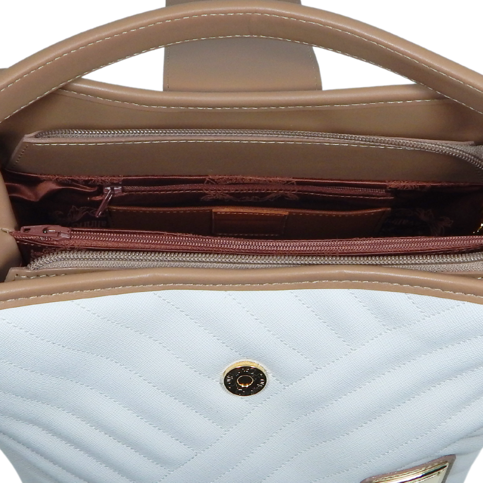 Cavalinho Charming Handbag SKU 18470429.38 #color_Navy / Tan / Beige, white / sand, black, navy