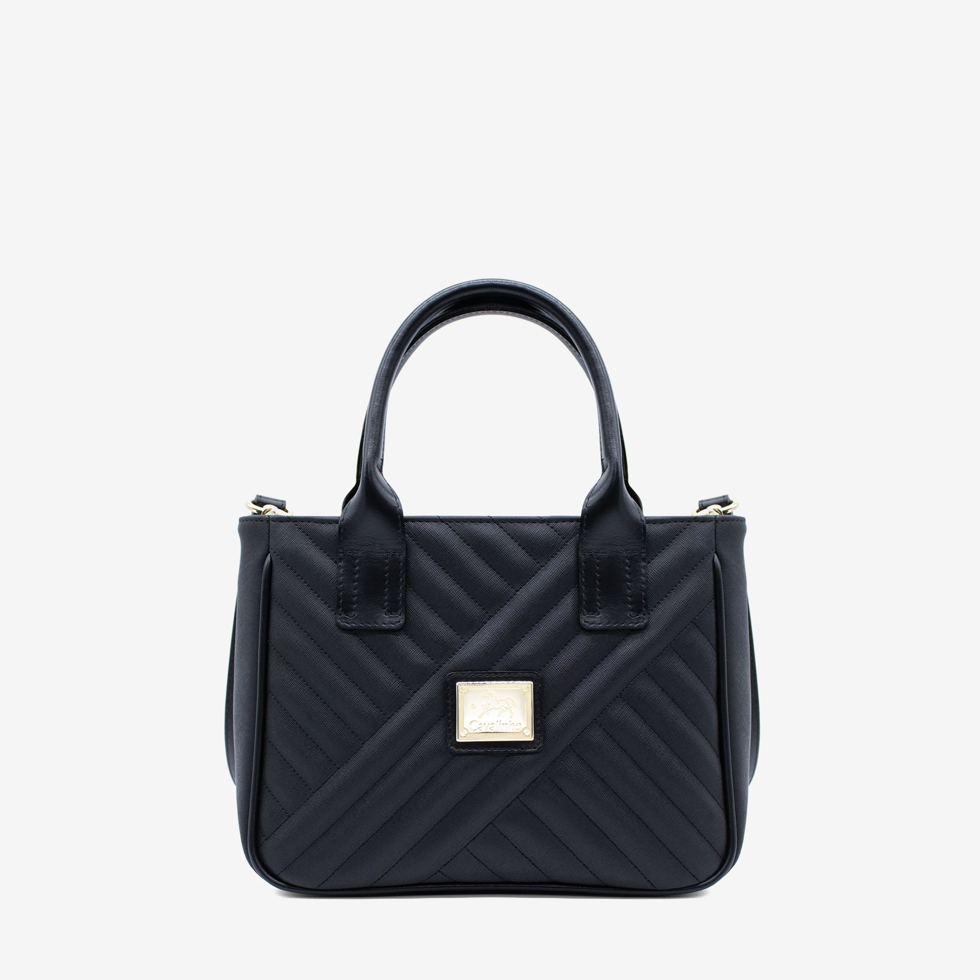 Cavalinho Charming Quilted Canvas Handbag SKU 18470507.03 #color_Navy
