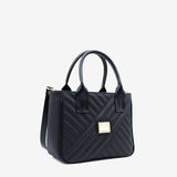Cavalinho Charming Quilted Canvas Handbag SKU 18470507.03 #color_Navy