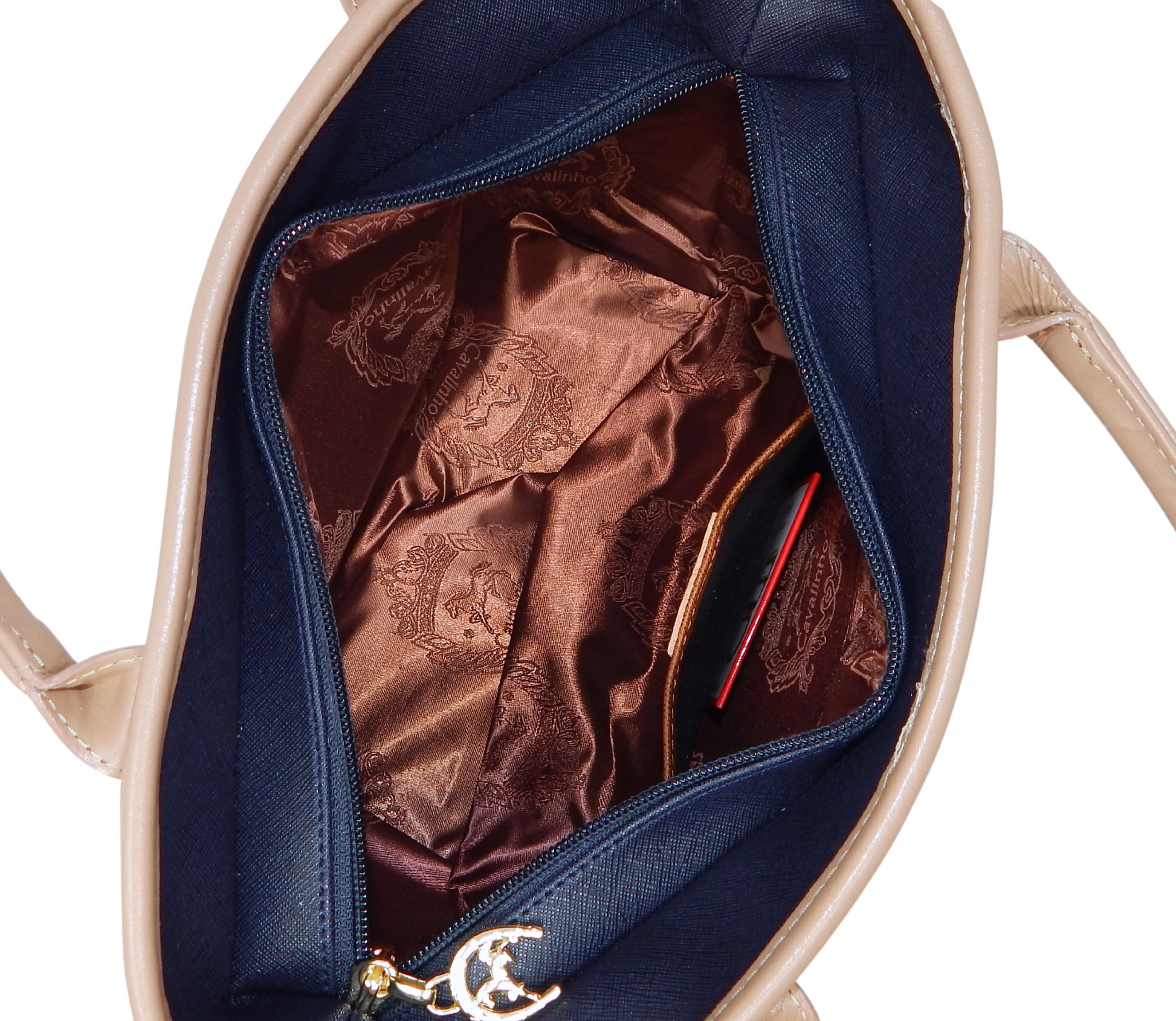 #color_ Navy Tan Beige | Cavalinho Charming Handbag - Navy Tan Beige - 18470522.22_internal