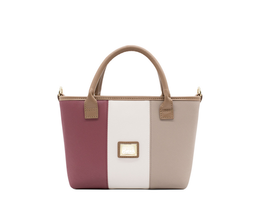 Cavalinho Allegro Mini Handbag - Beige / White / Pink - 18480243.07_P01