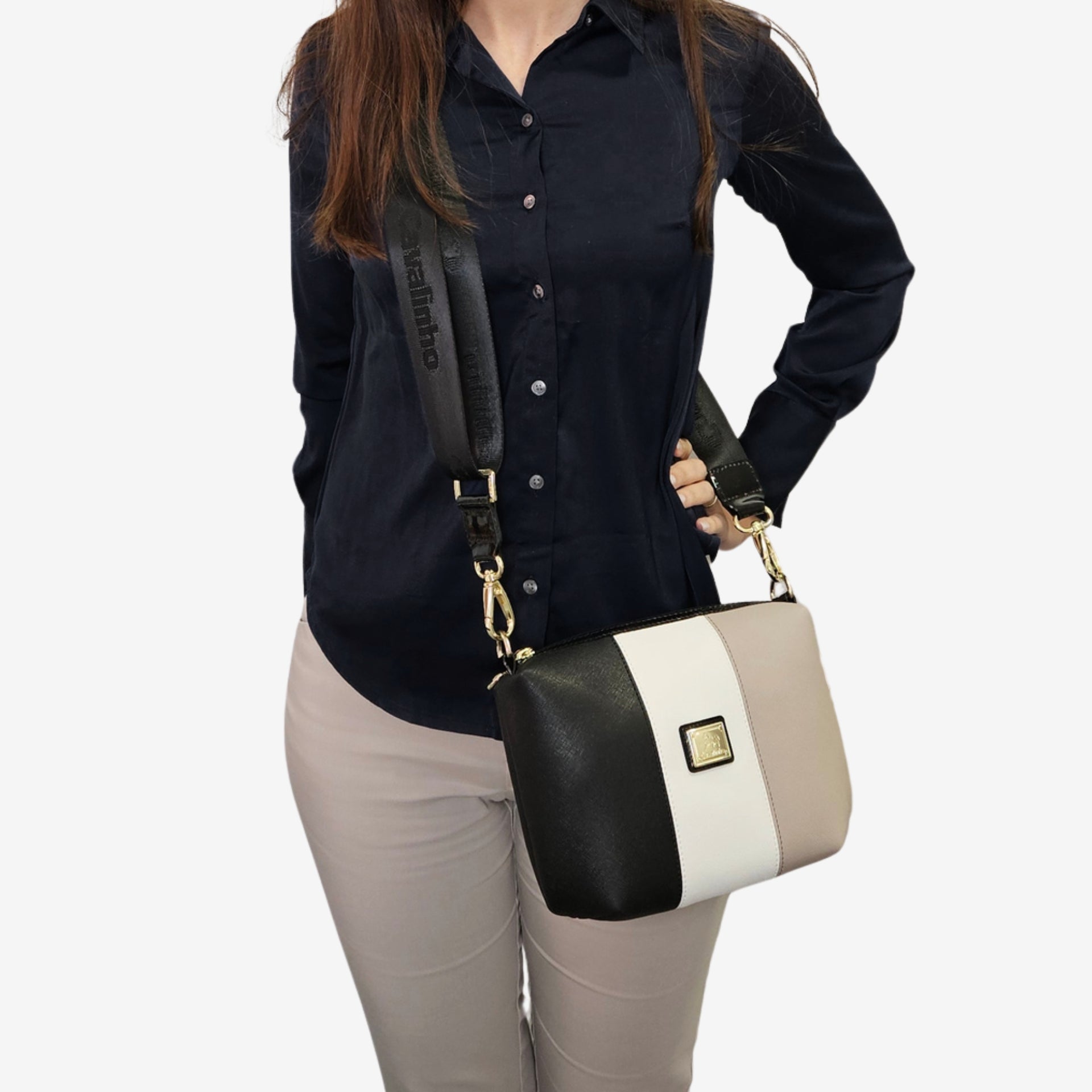 Cavalinho Allegro Crossbody Bag for Women SKU 18480401.21 #color_Beige / White / Black