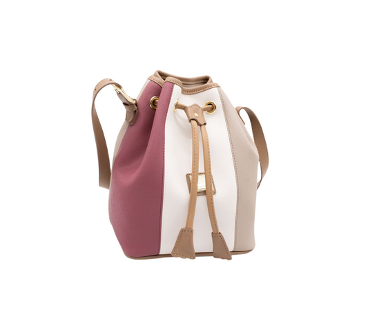 Cavalinho Allegro Bucket Bag - Beige / White / Pink - 18480413.07_P02