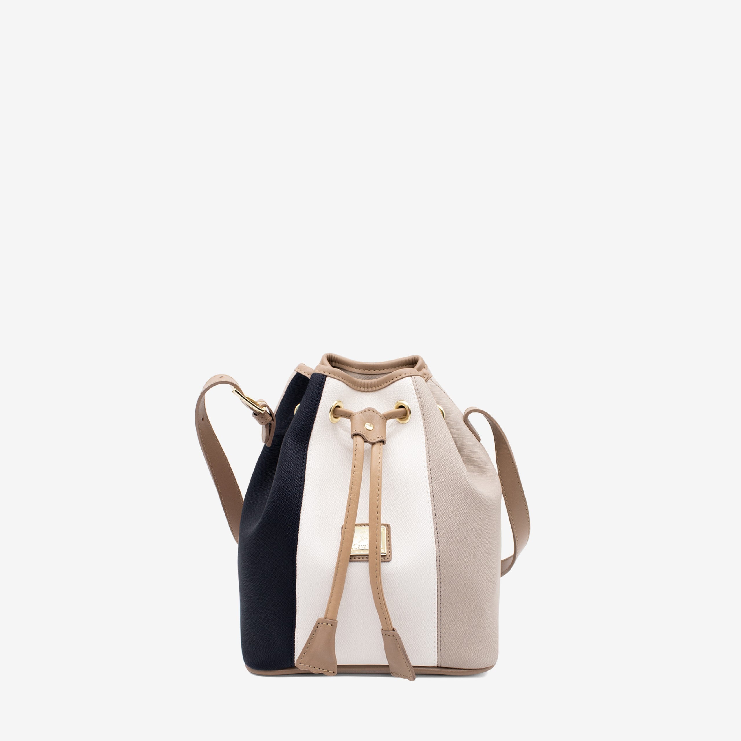 Cavalinho Allegro Bucket Bag SKU 18480413.22 #color_Beige / White / Navy