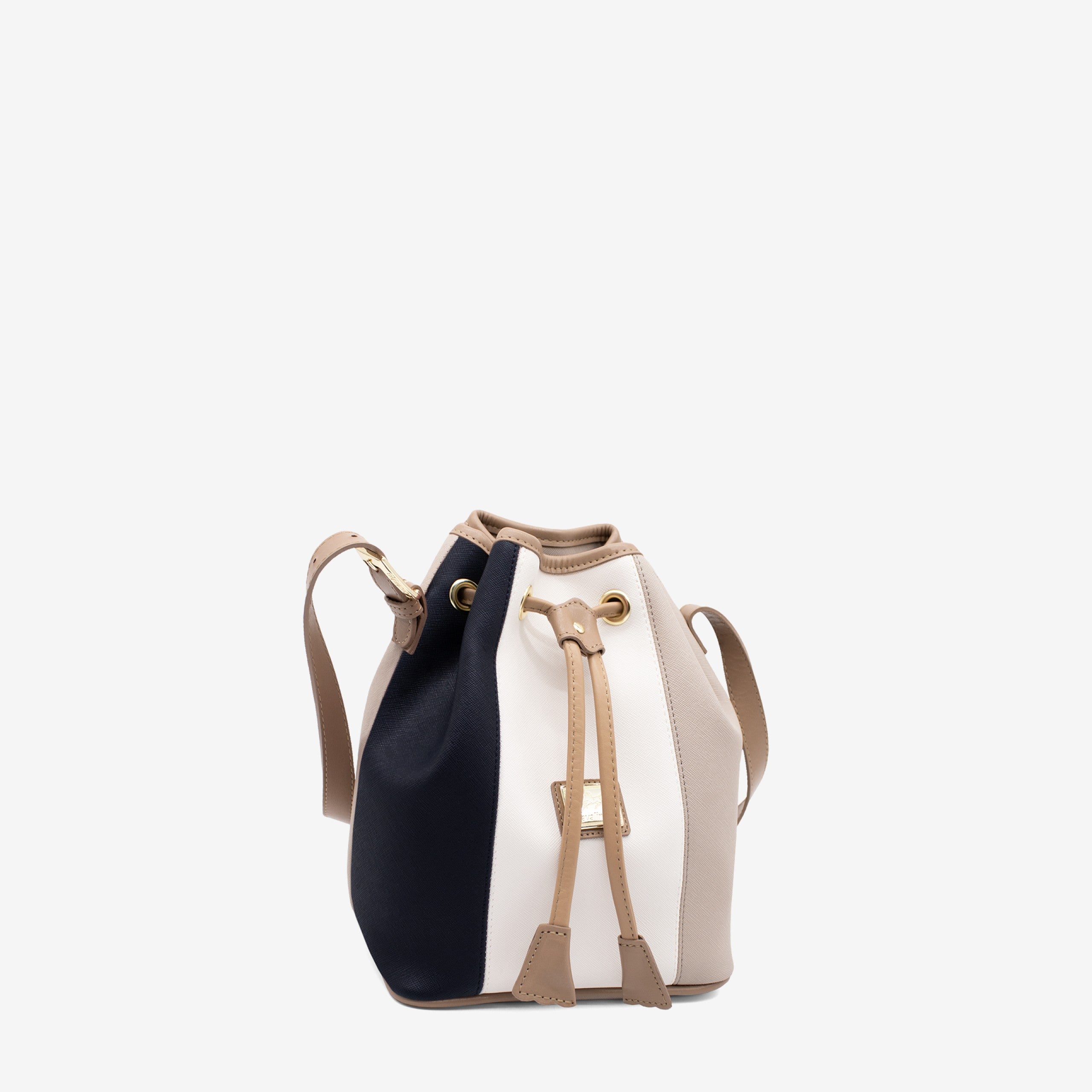 Cavalinho Allegro Bucket Bag SKU 18480413.22 #color_Beige / White / Navy