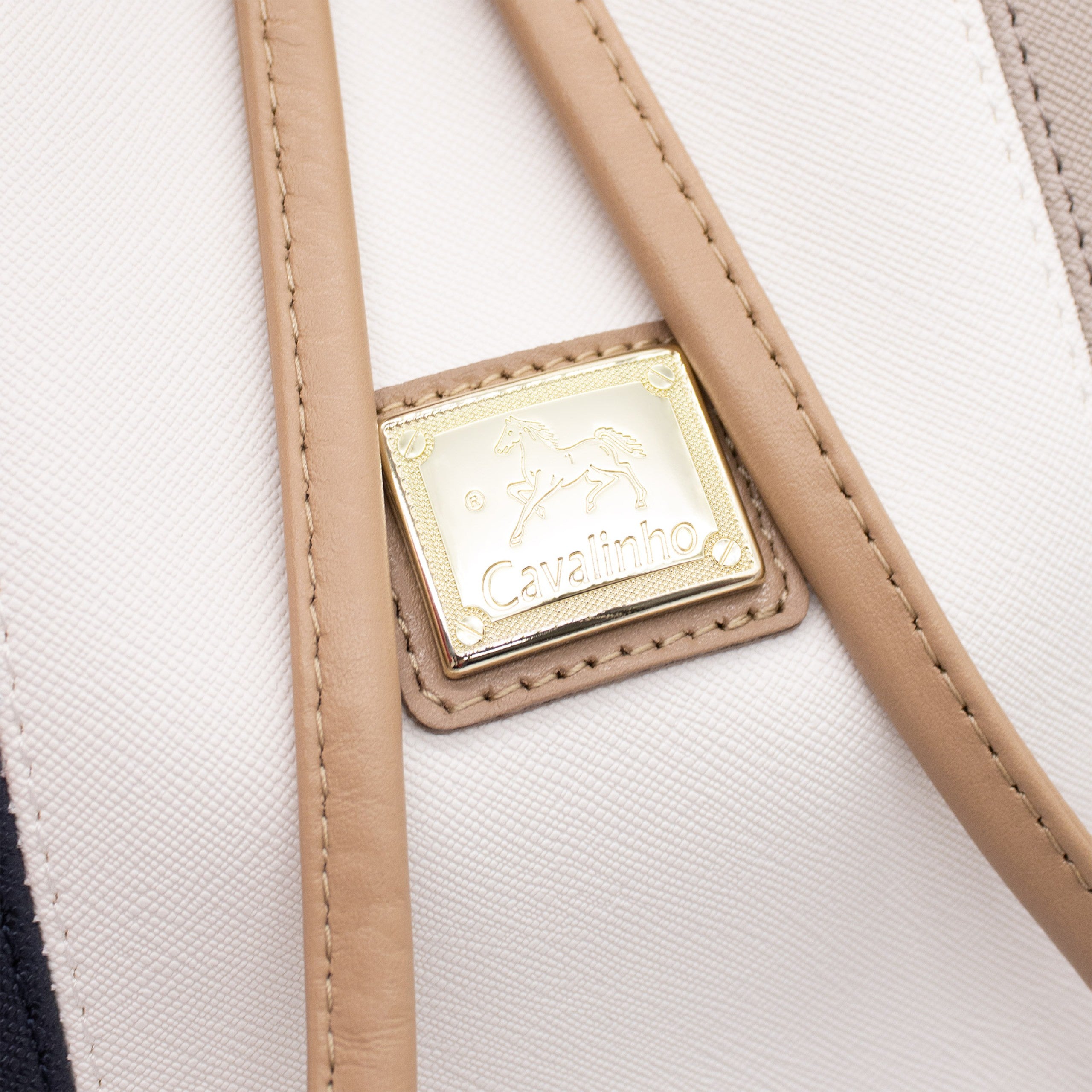 Cavalinho Allegro Bucket Bag SKU 18480413.22 #color_Beige / White / Navy